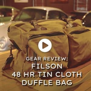 Watch the video - Gear Review: Filson 48 Hr Tin Cloth Duffle Bag