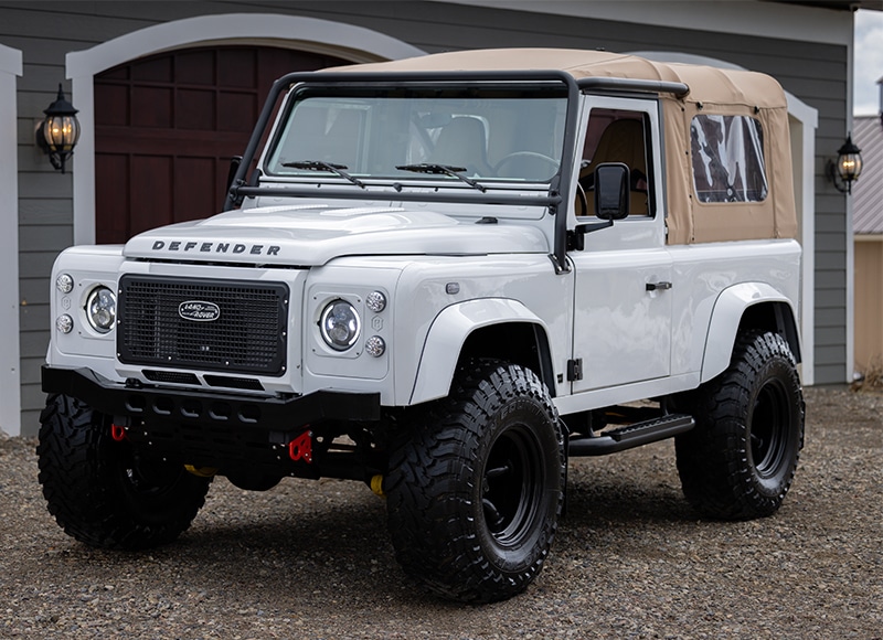 Authentic British Solihull UK built left hand drive Land Rover Defenders