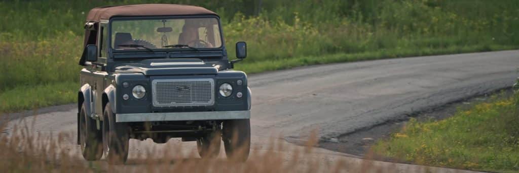 Driving Max the D90 Soft Top Defender