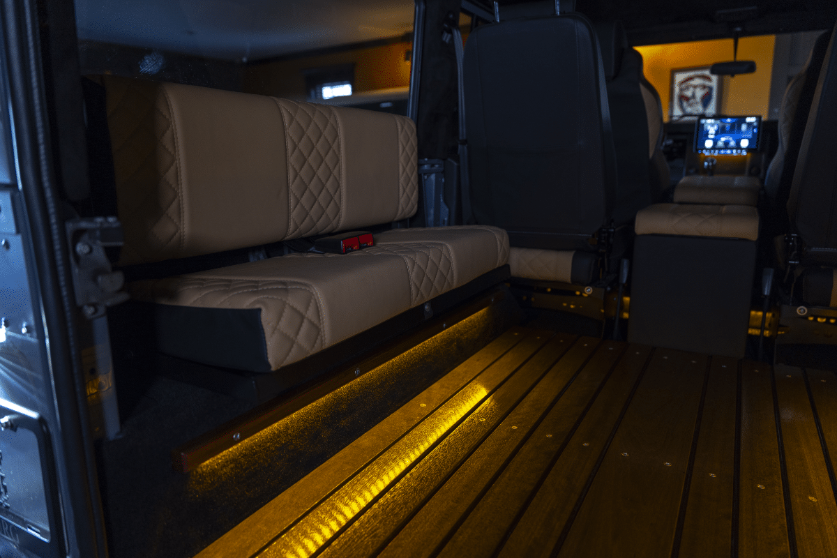 Land Rover Defender Interior: Discrete Lighting