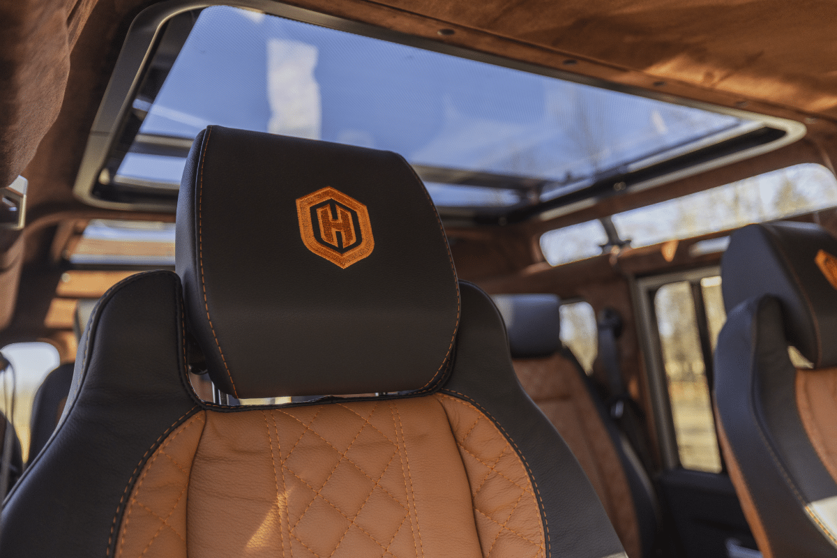 Land Rover Defender Interior: Double Glass Roof