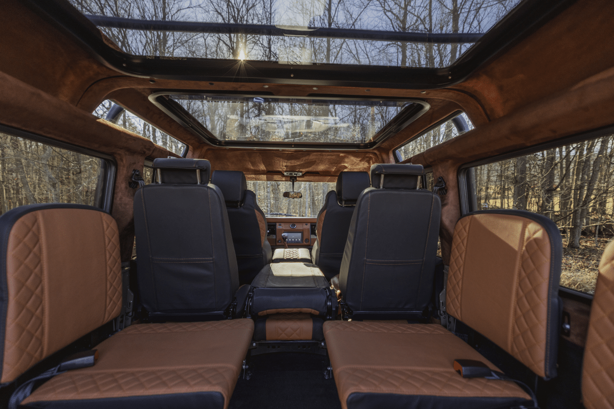 Land Rover Defender Interior: Double Glass Roof