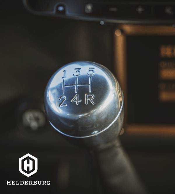 land rover defender restomod for sale - luxury interior gear shift detail
