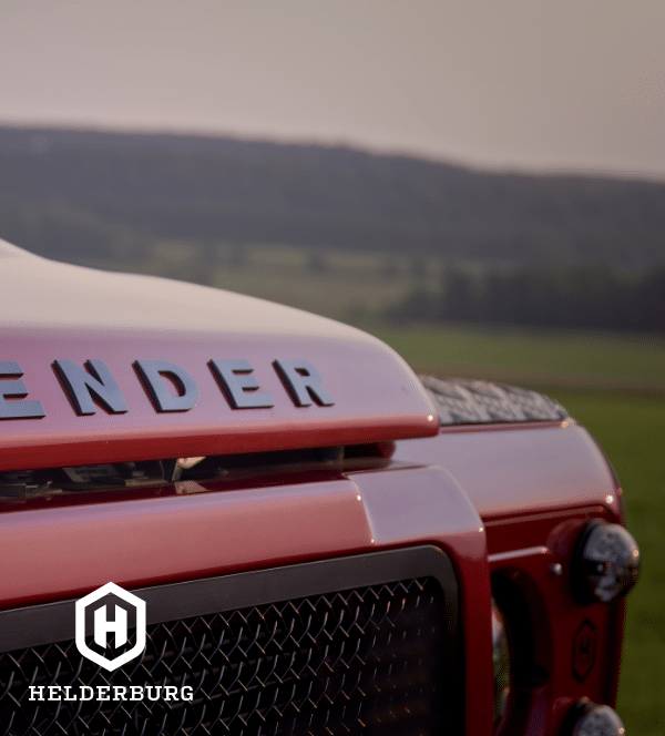 land rover defender restomod for sale - bonnet detail