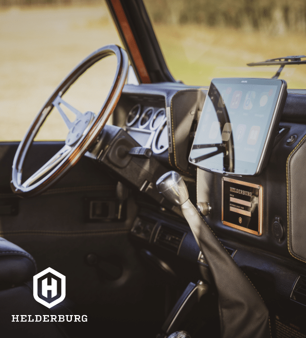 land rover defender restomod for sale - luxury interior dash detail