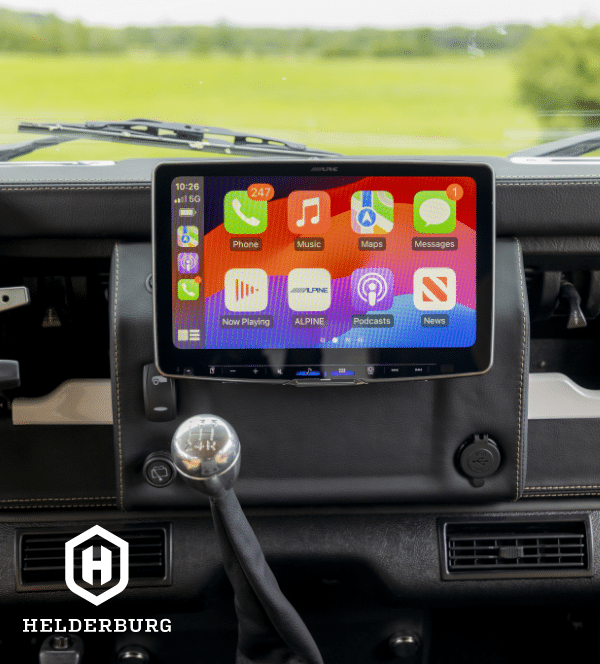 Restored Land Rover Defender 110 - technology detail