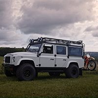 Custom Restored Land Rover D110 Defender Chamonix Video
